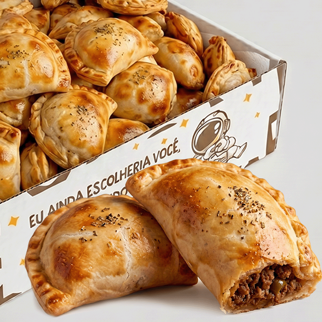 Pastel Assado (Carne, Frango, Presunto e Queijo)