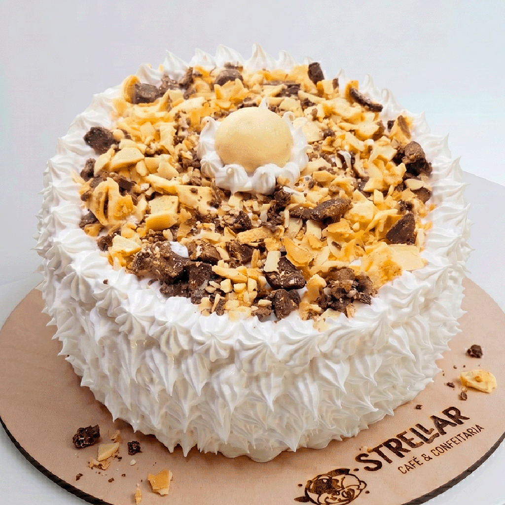 Bombom ouro branco com brigadeiro