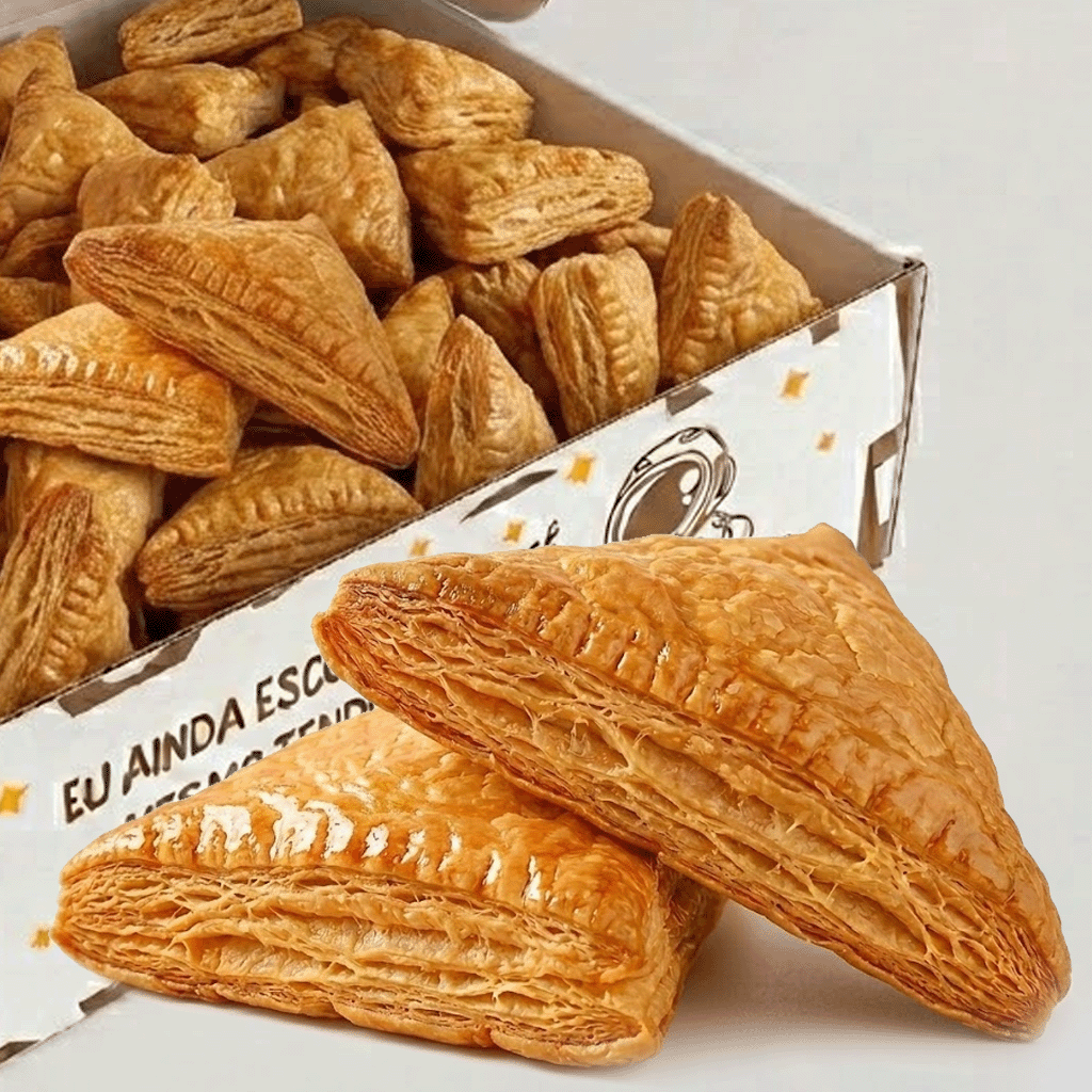 Folhados (Carne, Palmito, Ricota, Brócolis, Frango, Presunto e Queijo)