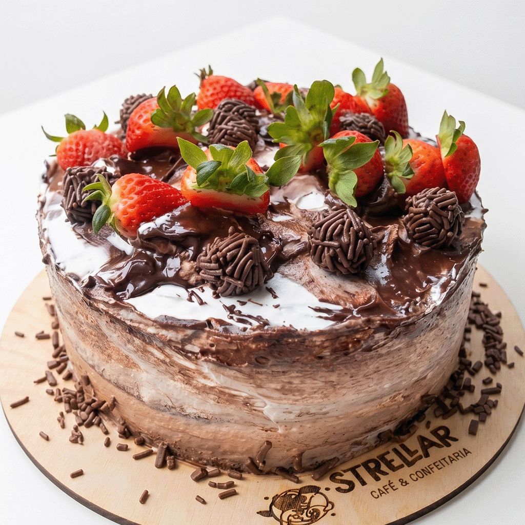 Morango Moreno  (brigadeiro com morango)